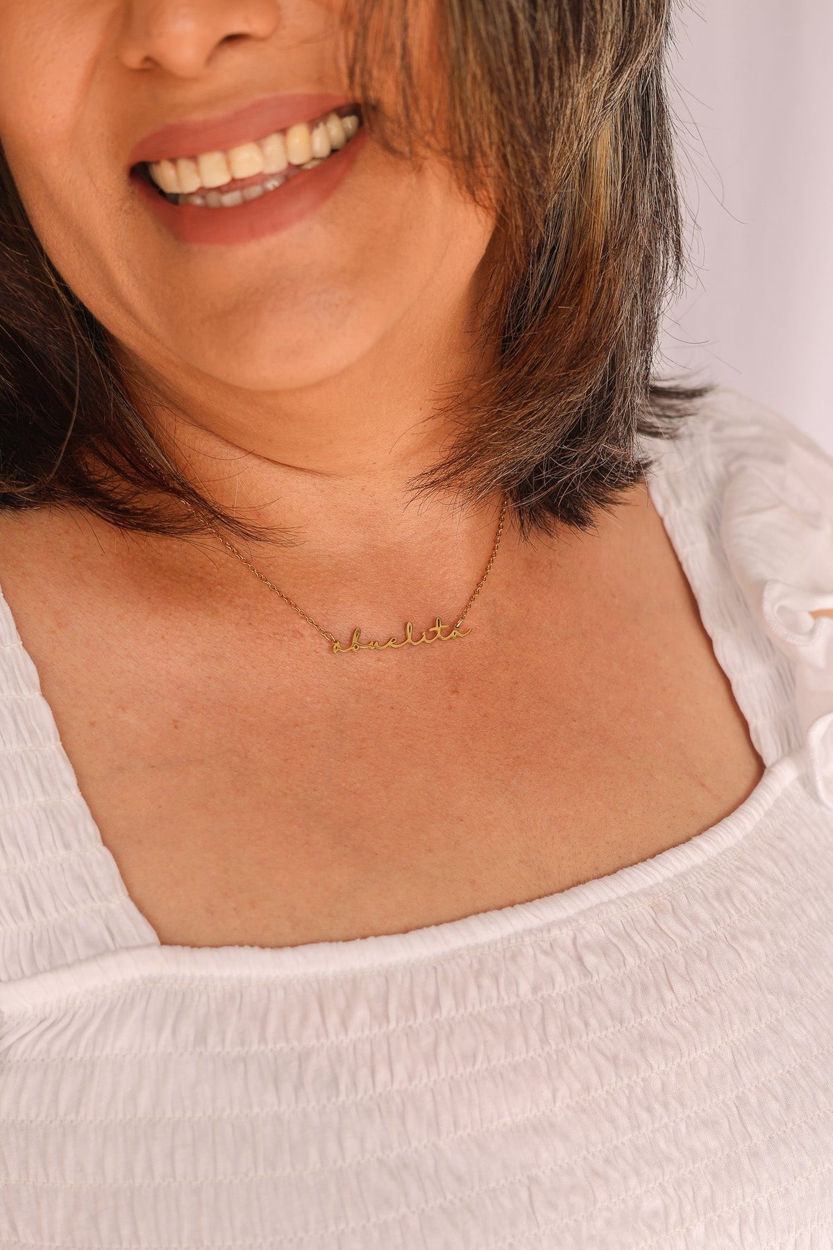 "Abuelita" Necklace - Quarter Circle AK Boutique