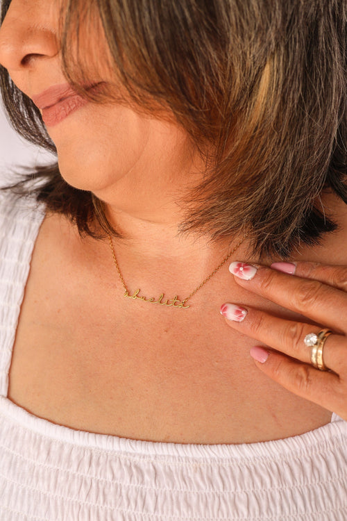 "Abuelita" Necklace - Quarter Circle AK Boutique