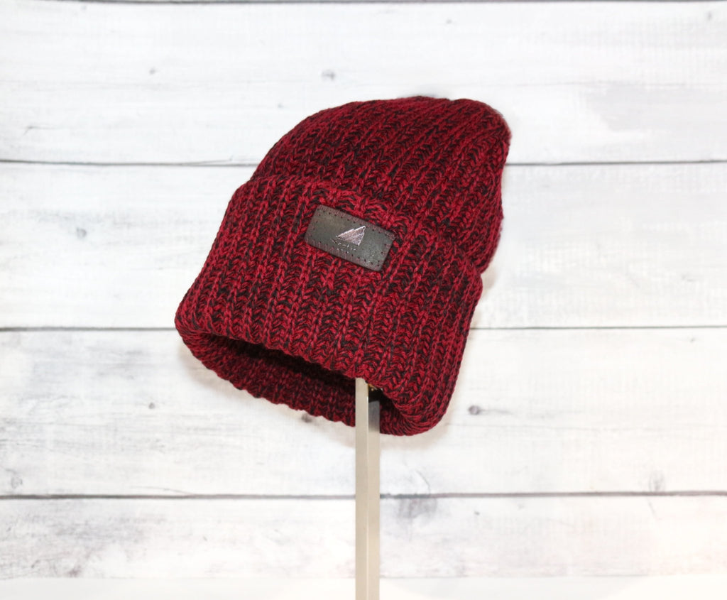 Adult Acrylic Ribbed Cuff Hat - Quarter Circle AK Boutique