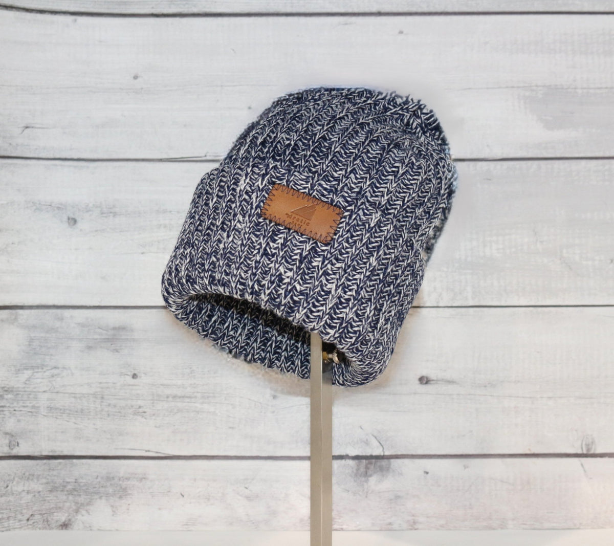 Adult Acrylic Ribbed Cuff Hat - Quarter Circle AK Boutique
