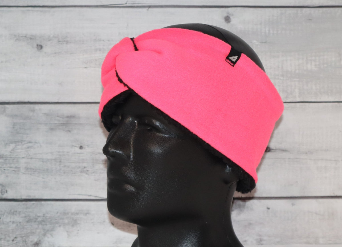 Adult High Piled Fleece Knotted Headband - Quarter Circle AK Boutique