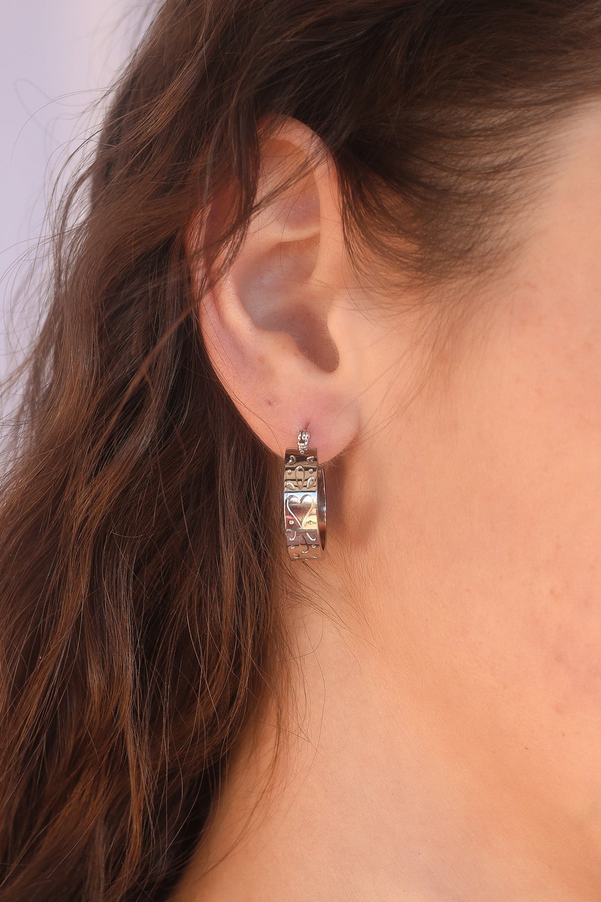 "All My Love" Hoop - Quarter Circle AK Boutique