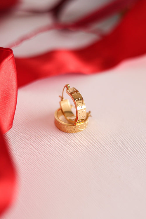"All My Love" Hoop - Quarter Circle AK Boutique