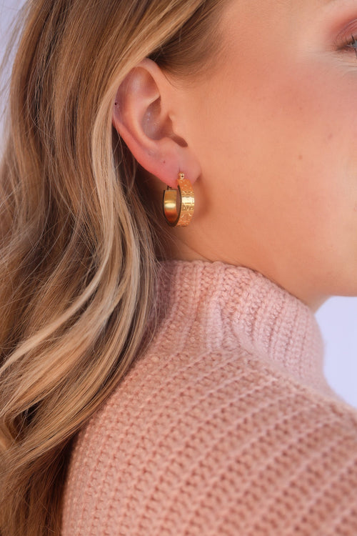 "All My Love" Hoop - Quarter Circle AK Boutique