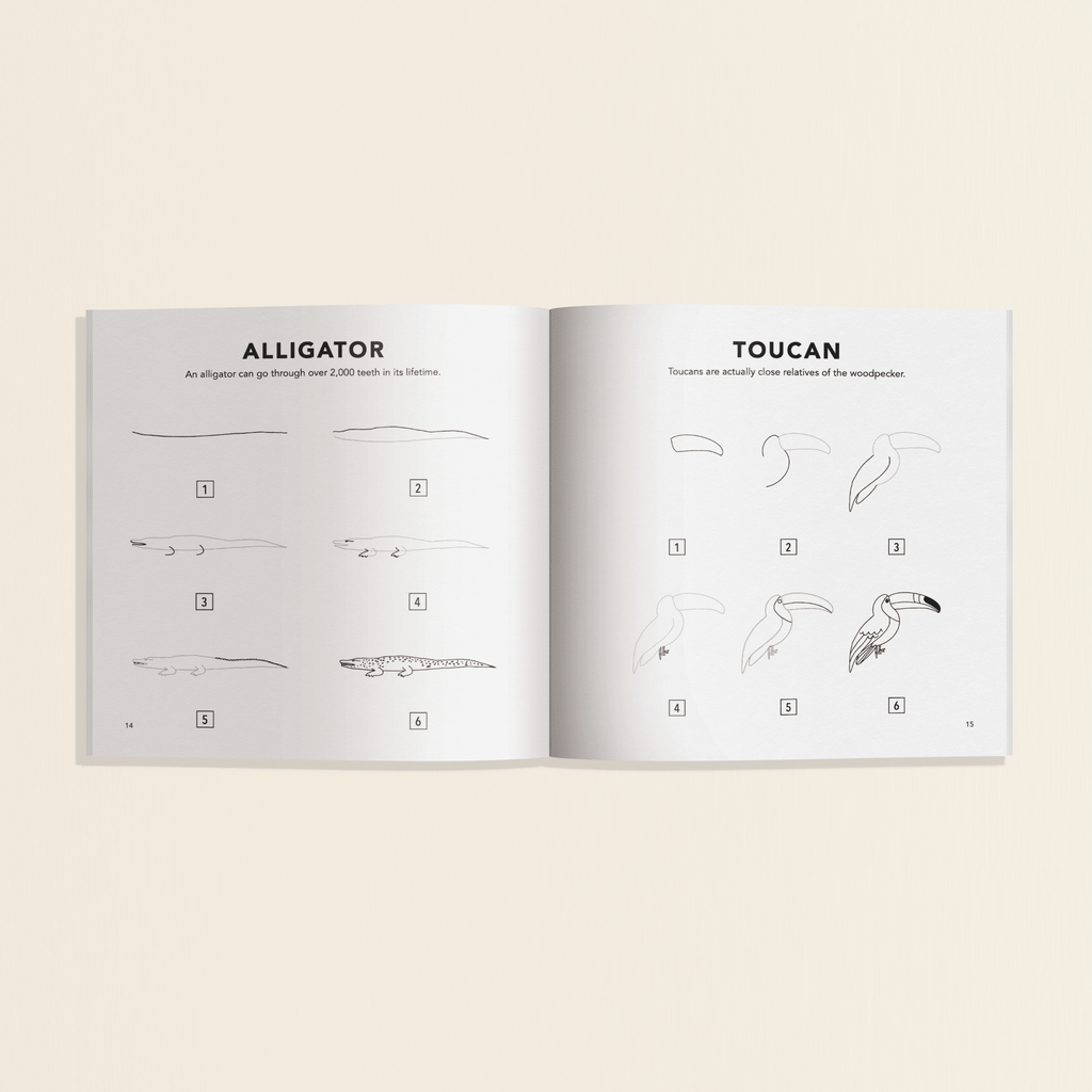 All the Animals: How to Draw Books for Kids [Mini] - Quarter Circle AK Boutique