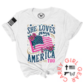 AND AMERICA TOO TEE - Quarter Circle AK Boutique