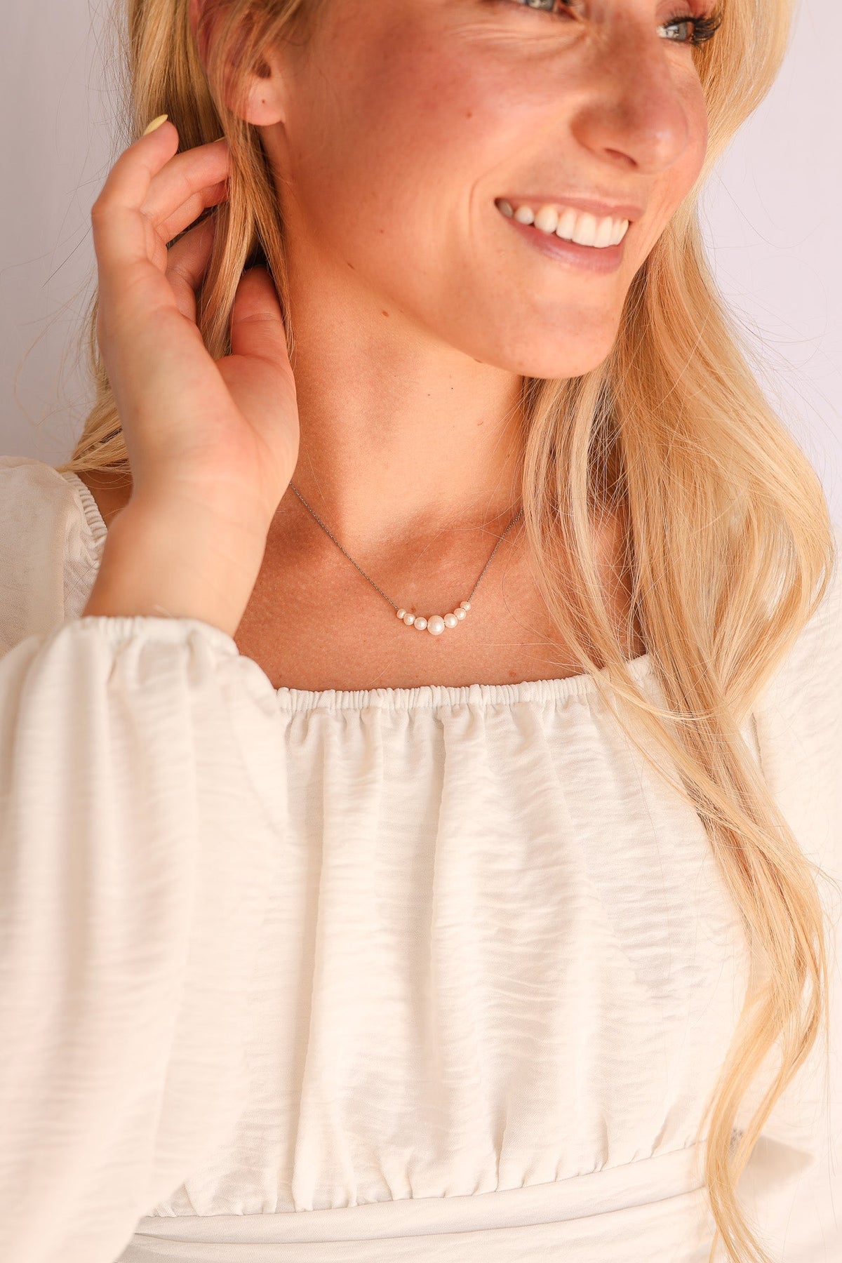Aria Necklace - Quarter Circle AK Boutique
