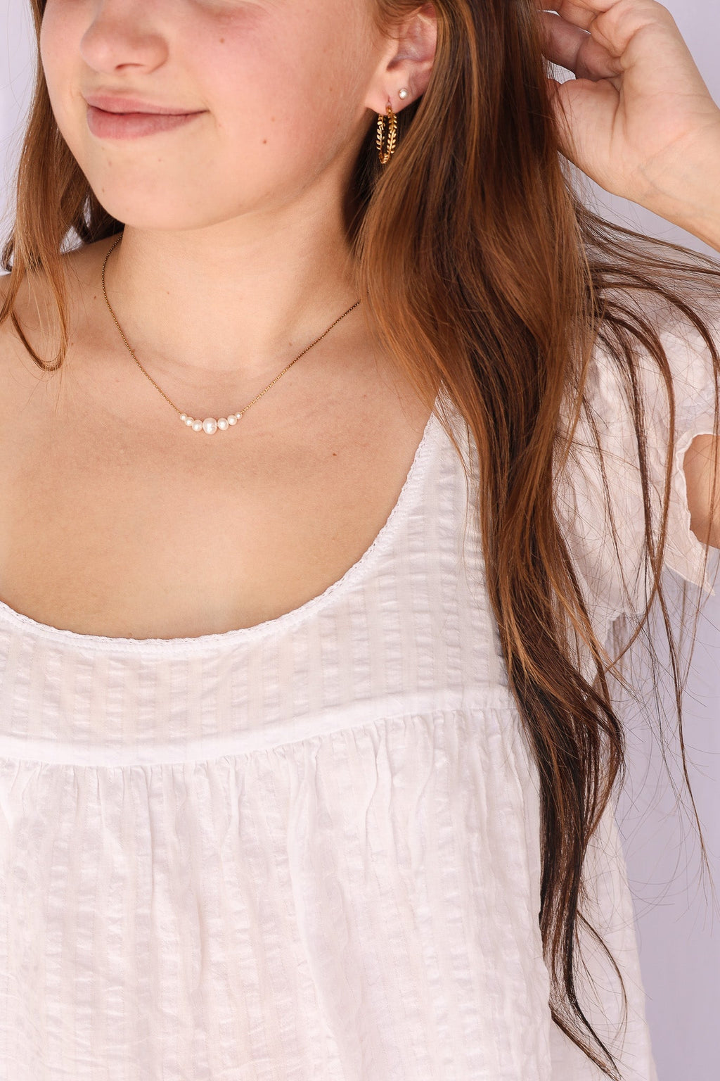 Aria Necklace - Quarter Circle AK Boutique