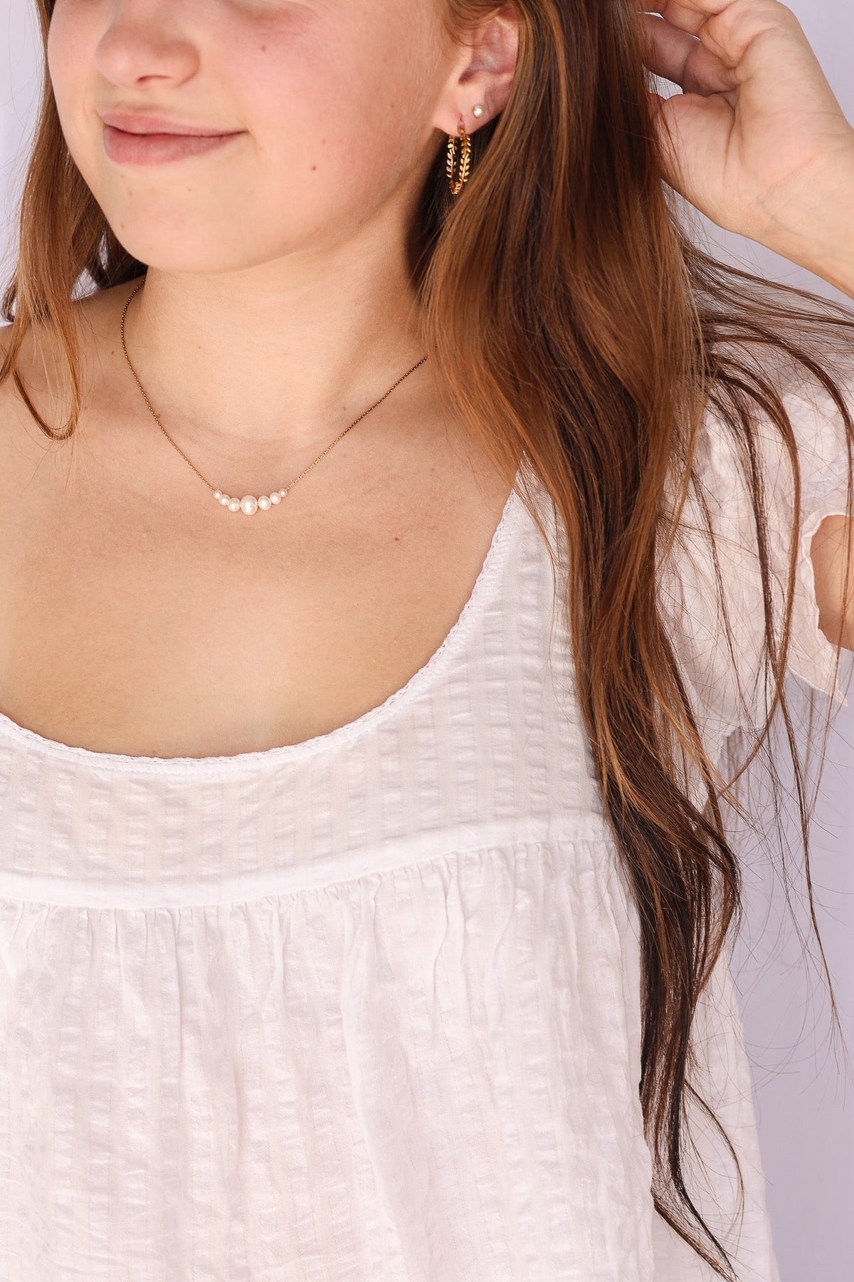 Aria Necklace - Quarter Circle AK Boutique