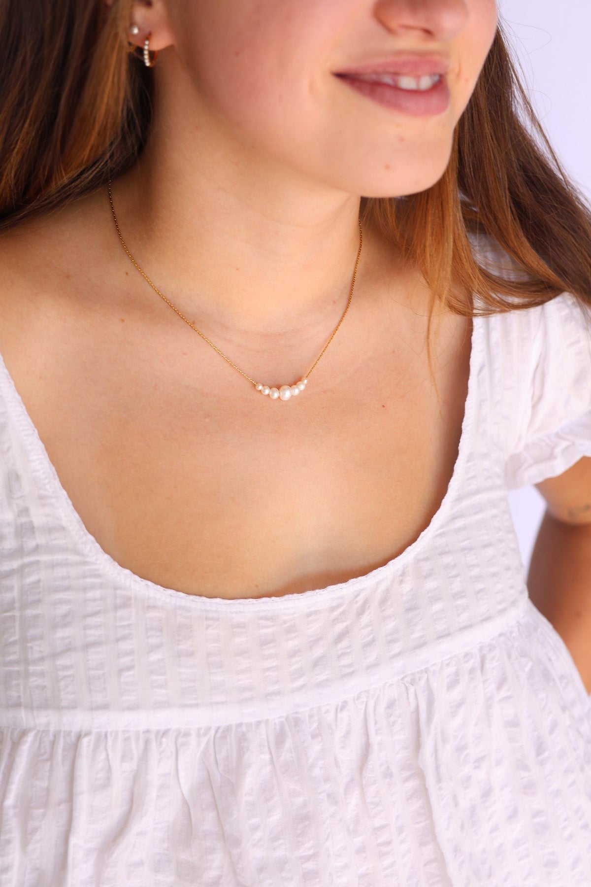 Aria Necklace - Quarter Circle AK Boutique