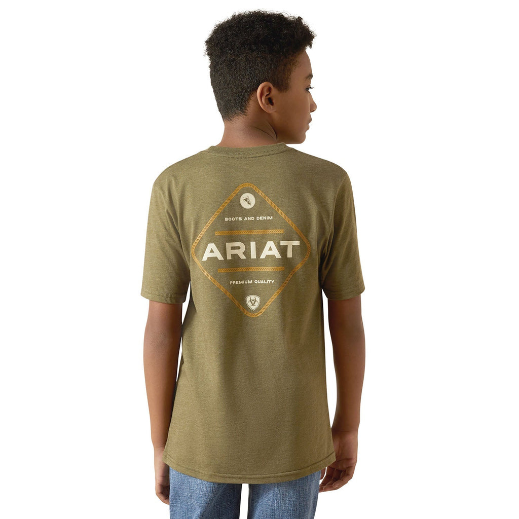 Ariat Boys Short Sleeve Tee - Quarter Circle AK Boutique