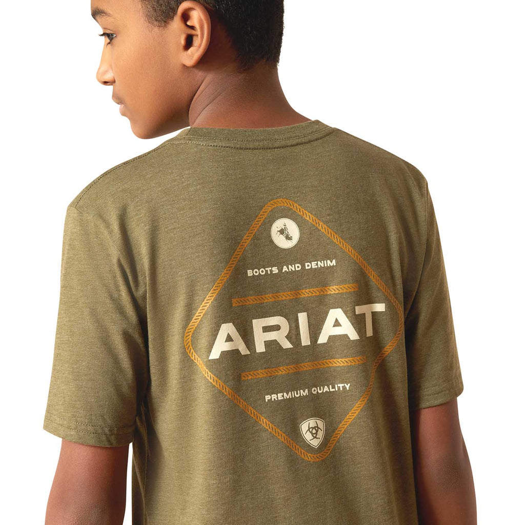 Ariat Boys Short Sleeve Tee - Quarter Circle AK Boutique