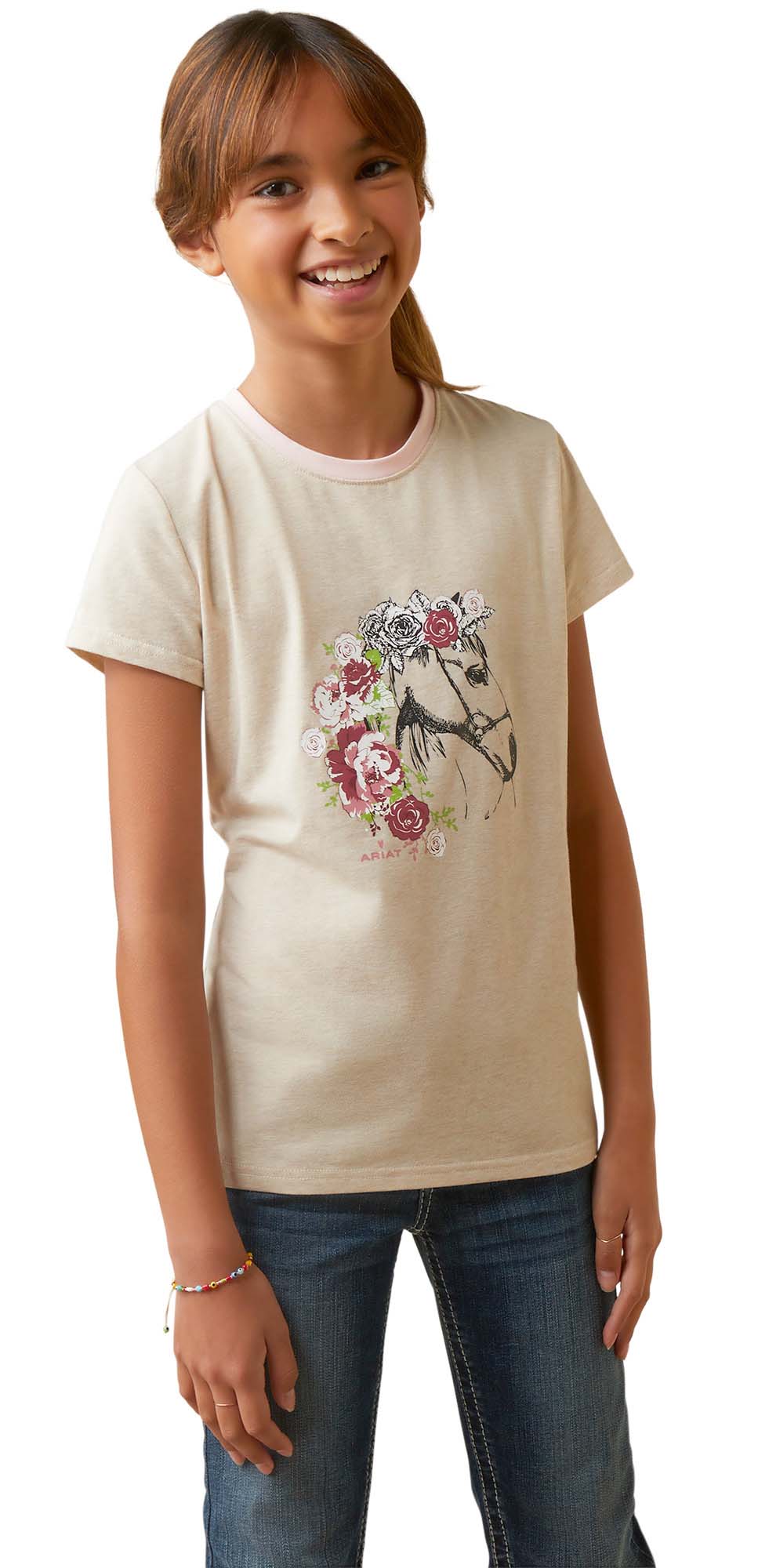 Ariat Girls Flora T-Shirt - Quarter Circle AK Boutique