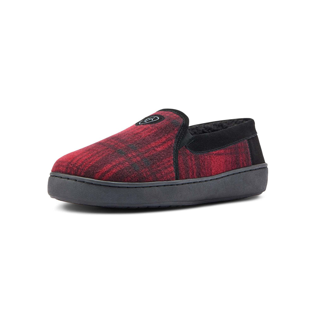 Ariat Men's Lincoln Slipper in Collectible Tin, Red Plaid - Quarter Circle AK Boutique