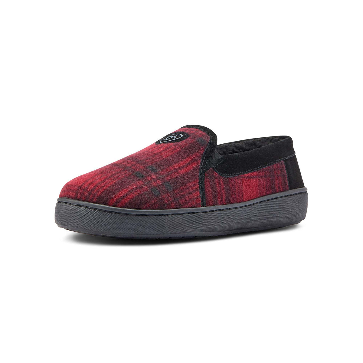 Ariat Men's Lincoln Slipper in Collectible Tin, Red Plaid - Quarter Circle AK Boutique