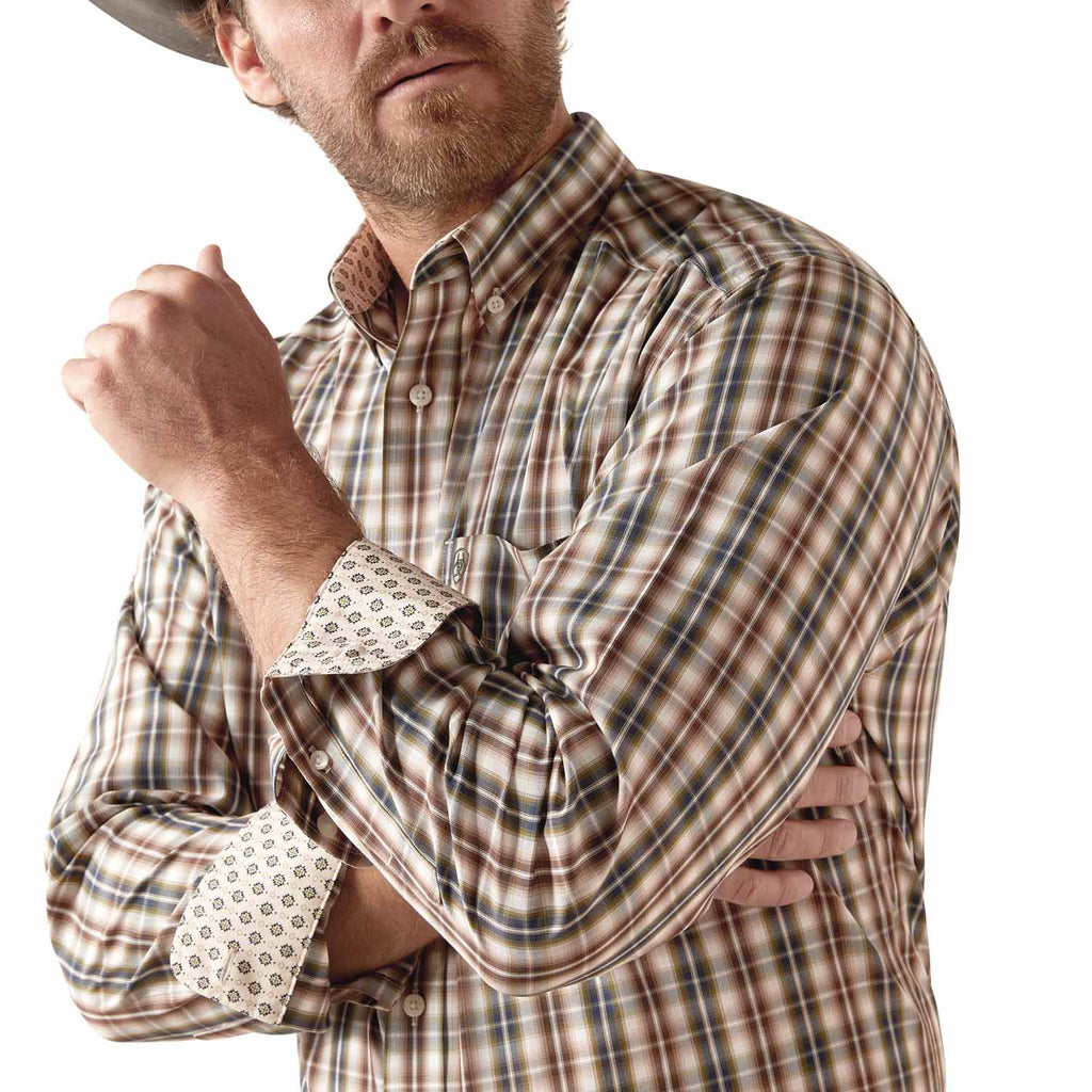 Ariat Men's Wrinkle Free Folk Longsleeve Shirt - Quarter Circle AK Boutique