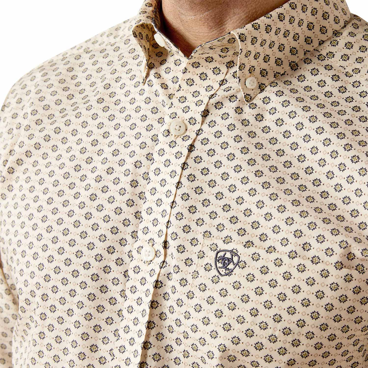 Ariat Men's Wrinkle Free Fraiser Longsleeve Fitted Shirt - Quarter Circle AK Boutique