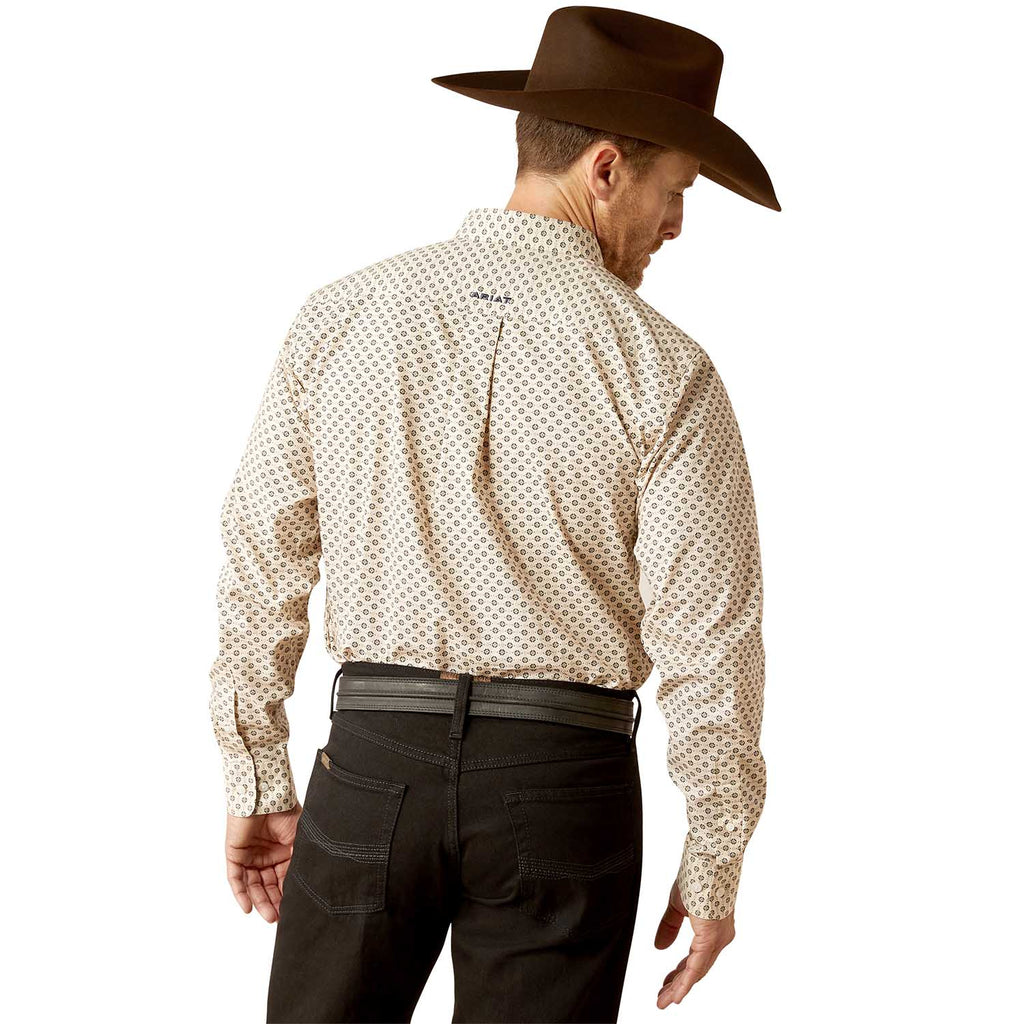 Ariat Men's Wrinkle Free Fraiser Longsleeve Fitted Shirt - Quarter Circle AK Boutique