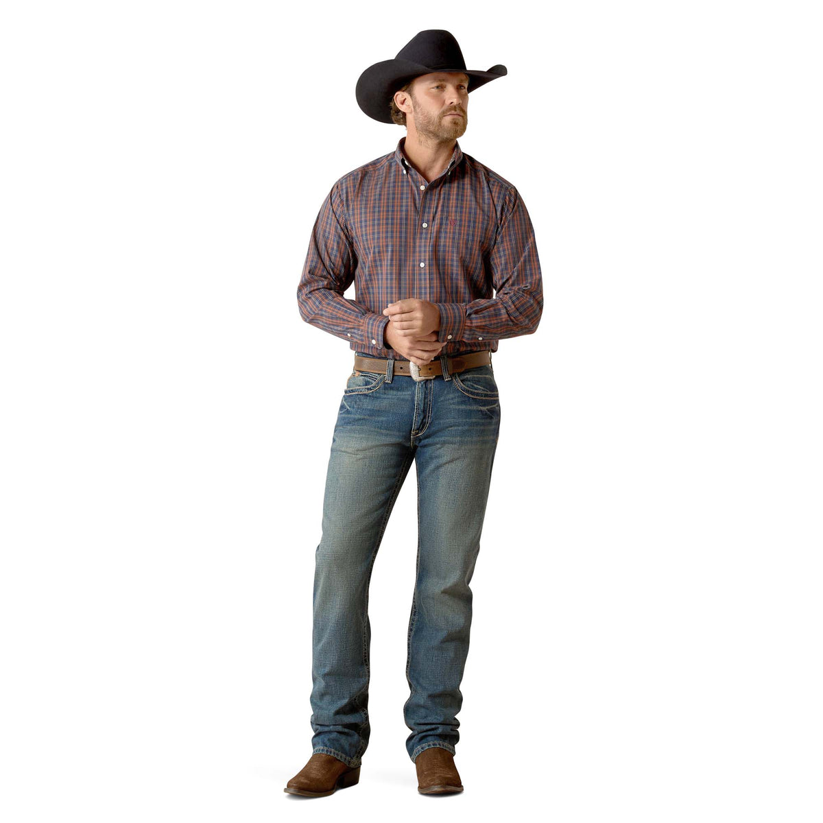 Ariat Men's Wrinkle Free Iker Longsleeve Shirt - Quarter Circle AK Boutique
