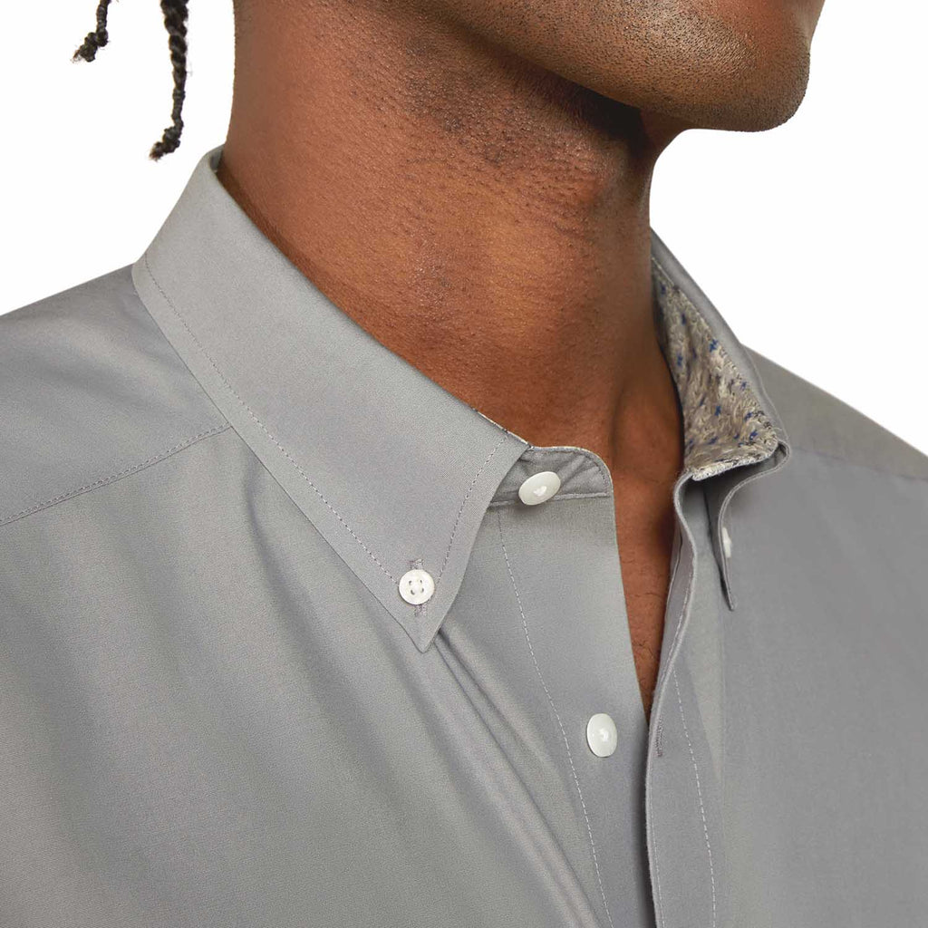 Ariat Mens Wrinkle Free Solid Classic Fit Long Sleeve Shirt - Quarter Circle AK Boutique