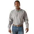 Ariat Mens Wrinkle Free Solid Classic Fit Long Sleeve Shirt - Quarter Circle AK Boutique