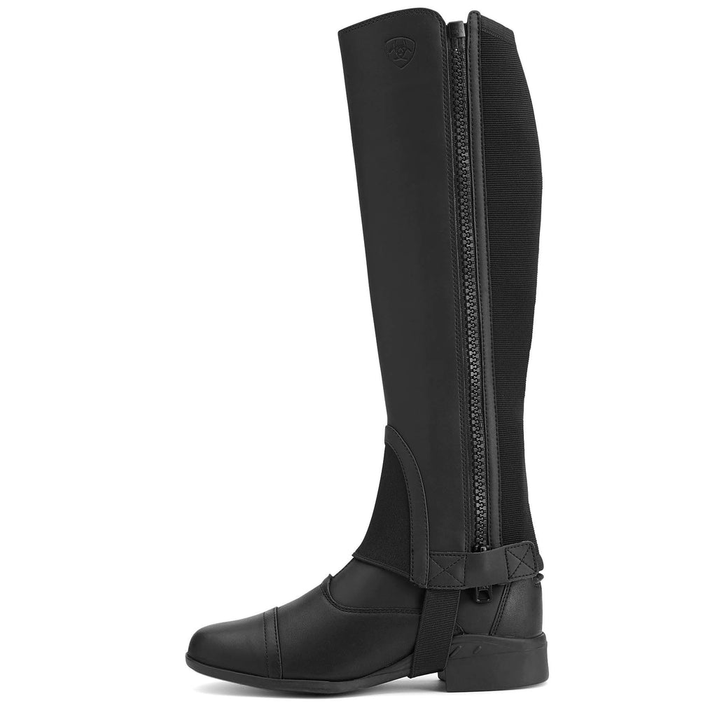 Ariat Scout Half Chap, Adult, Black - Quarter Circle AK Boutique