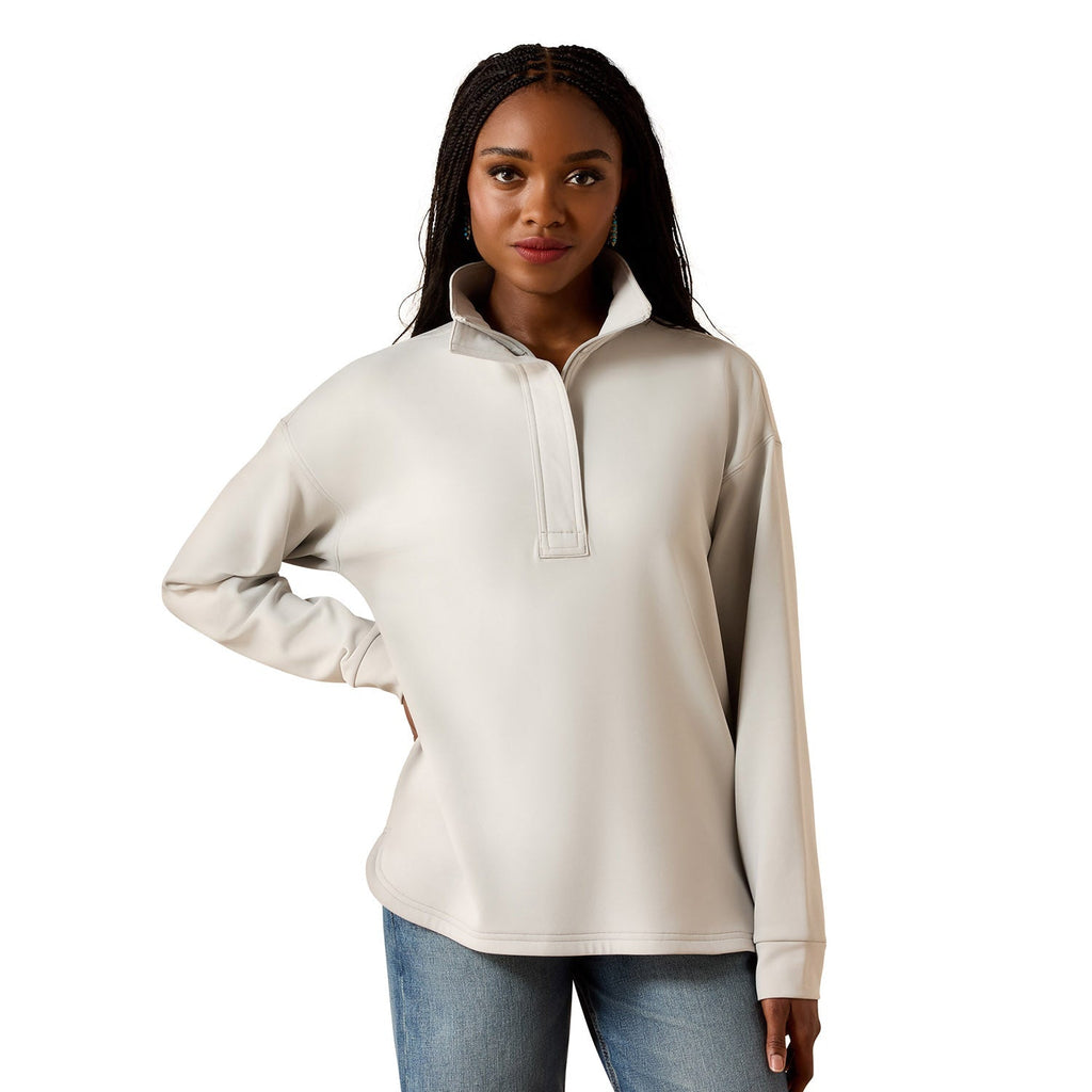 Ariat Women's Breeze Logo 1/2 Zip Fleece Sweatshirt - Quarter Circle AK Boutique