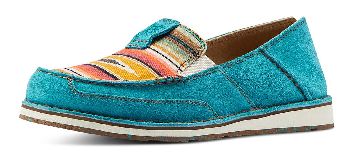 Ariat Women's Cruisers, Teal Suede - Quarter Circle AK Boutique