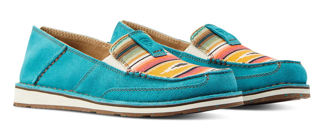 Ariat Women's Cruisers, Teal Suede - Quarter Circle AK Boutique