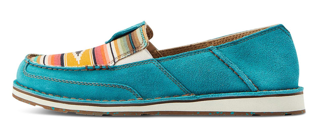 Ariat Women's Cruisers, Teal Suede - Quarter Circle AK Boutique