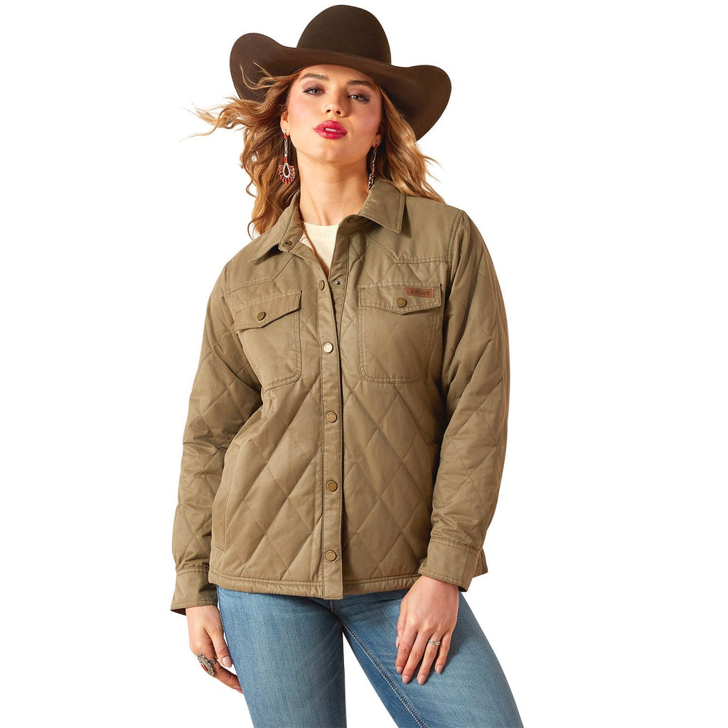 Ariat Womens Grizzly Quilted Barn Jacket – Warm Wind-Resistant Fleece-Lined Workwear Jacket - Quarter Circle AK Boutique