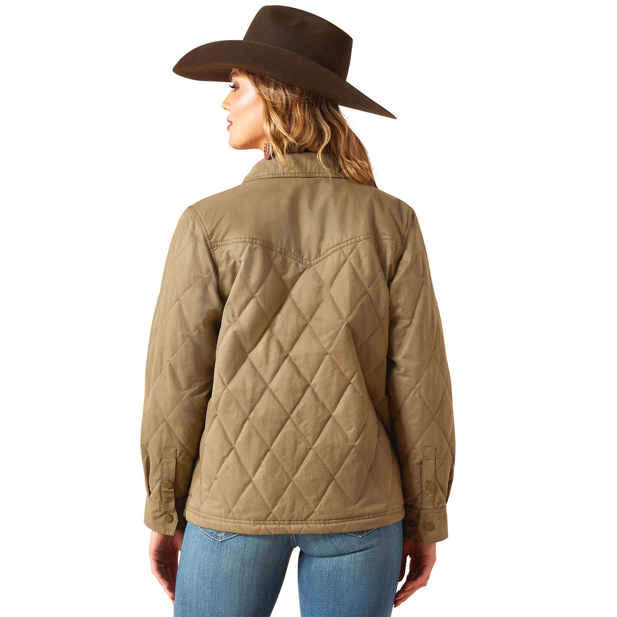 Ariat Womens Grizzly Quilted Barn Jacket – Warm Wind-Resistant Fleece-Lined Workwear Jacket - Quarter Circle AK Boutique