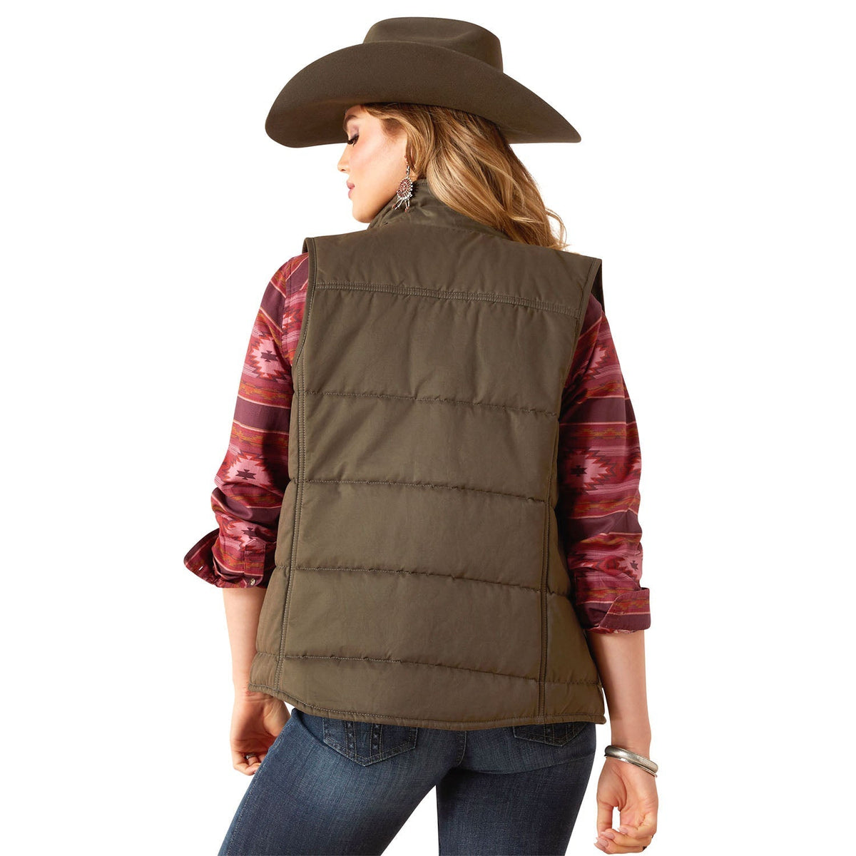 Ariat Womens Grizzly Quilted Vest – Lightweight Insulated Outdoor Vest - Quarter Circle AK Boutique