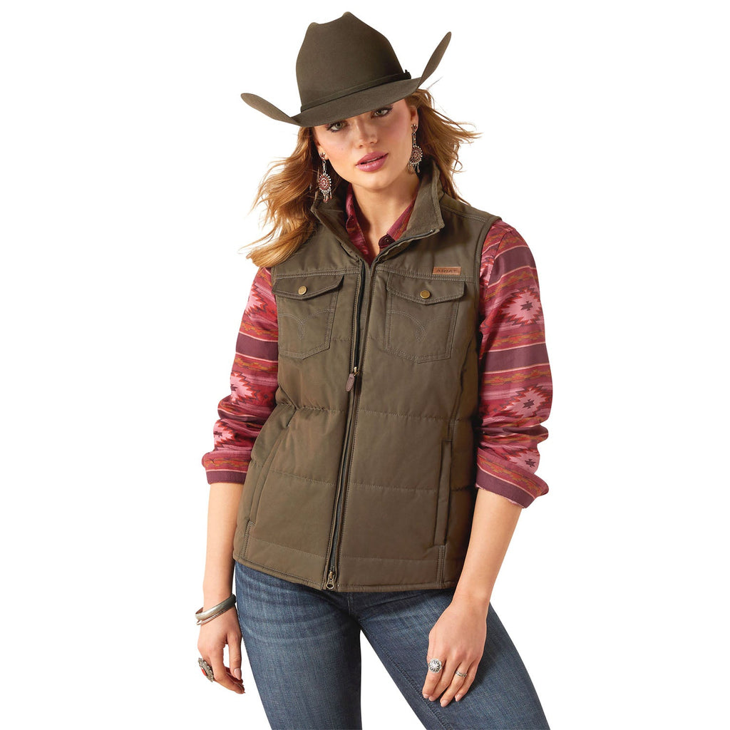 Ariat Womens Grizzly Quilted Vest – Lightweight Insulated Outdoor Vest - Quarter Circle AK Boutique