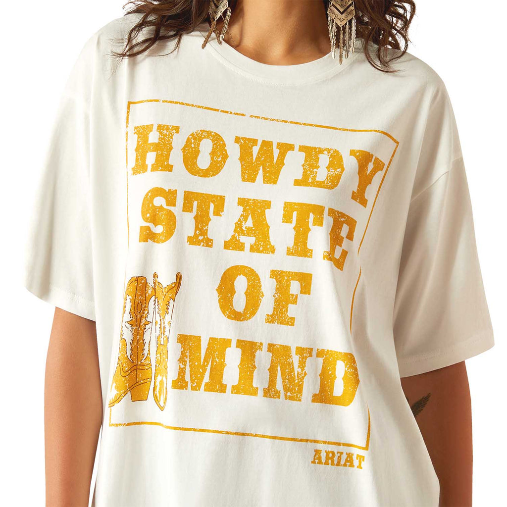 Ariat Womens Howdy State Shirt - Quarter Circle AK Boutique