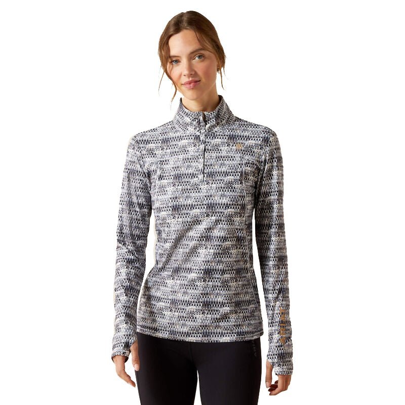 Ariat Women's Lowell 3.0 Long Sleeve 1/4 Zip Baselayer Shirt – Soft, Breathable, Performance Riding Top - Quarter Circle AK Boutique
