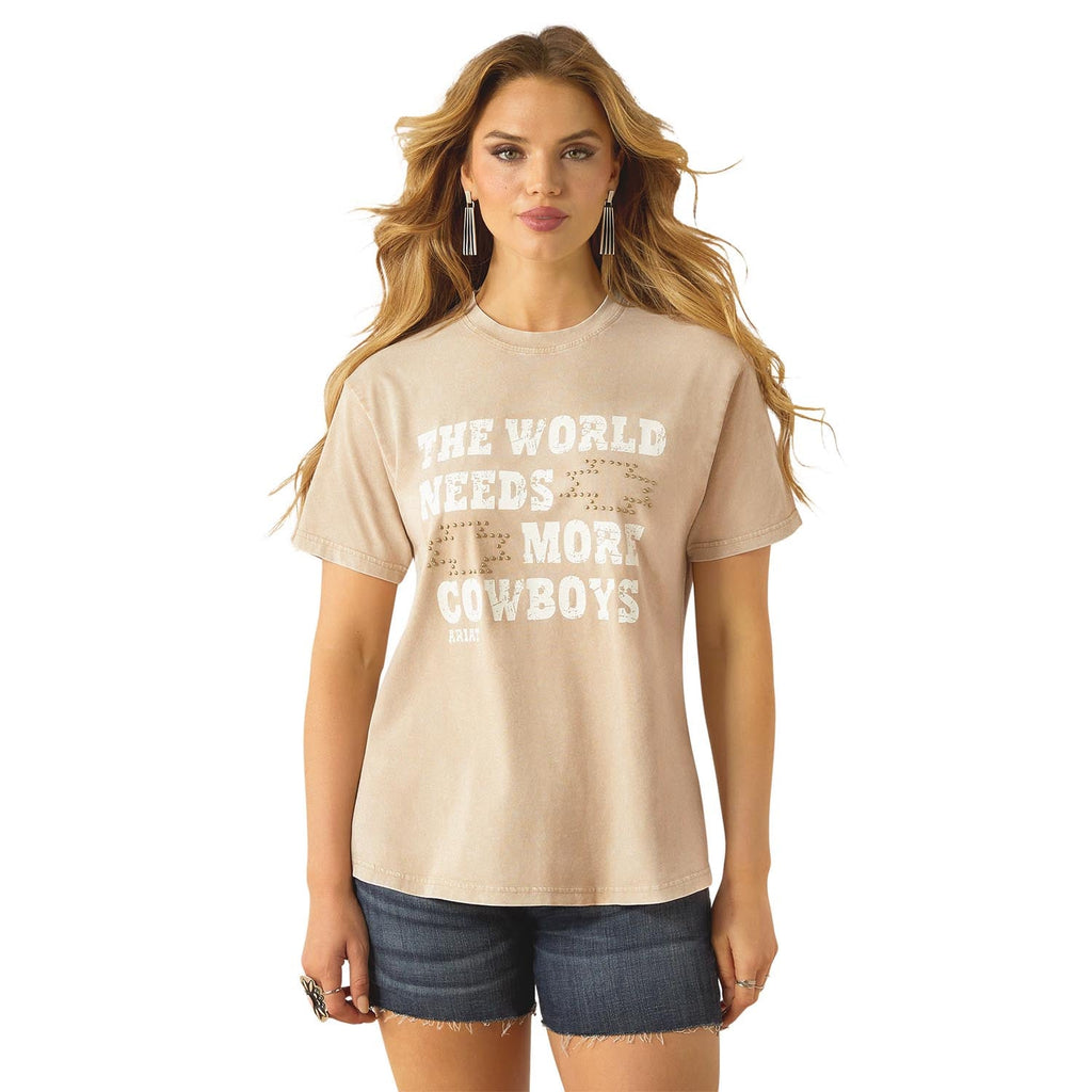 Ariat Womens "More Cowboys" Shirt - Quarter Circle AK Boutique