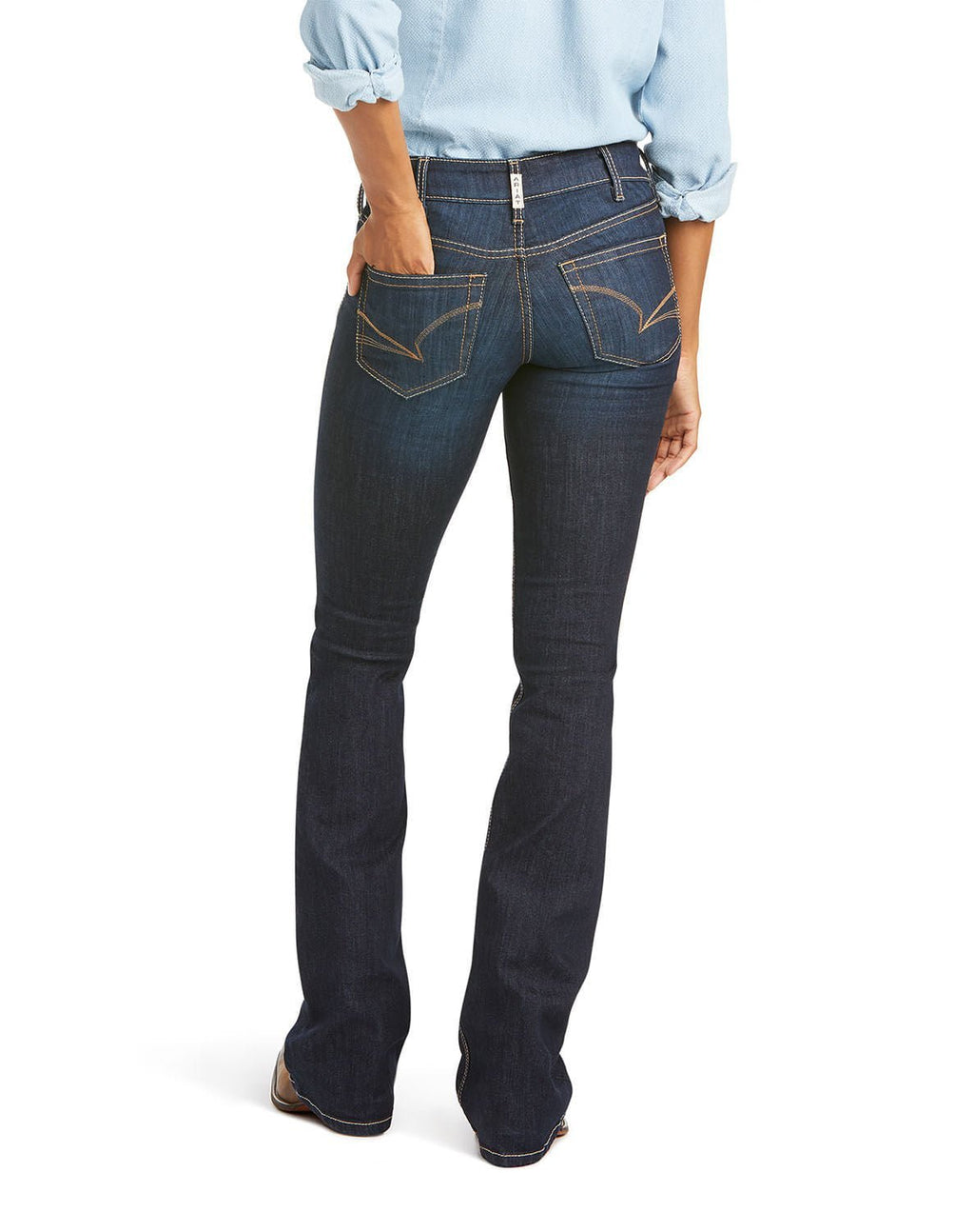 Ariat Women's R.E.A.L. Mid Rise Arrow Fit Jocelyn Boot Cut Jean - Quarter Circle AK Boutique