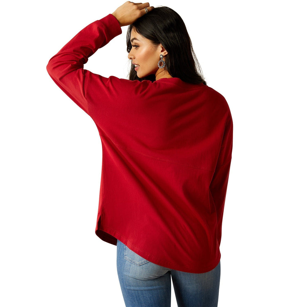 Ariat Women's Roadside Oversized Long Sleeve Shirt - Quarter Circle AK Boutique
