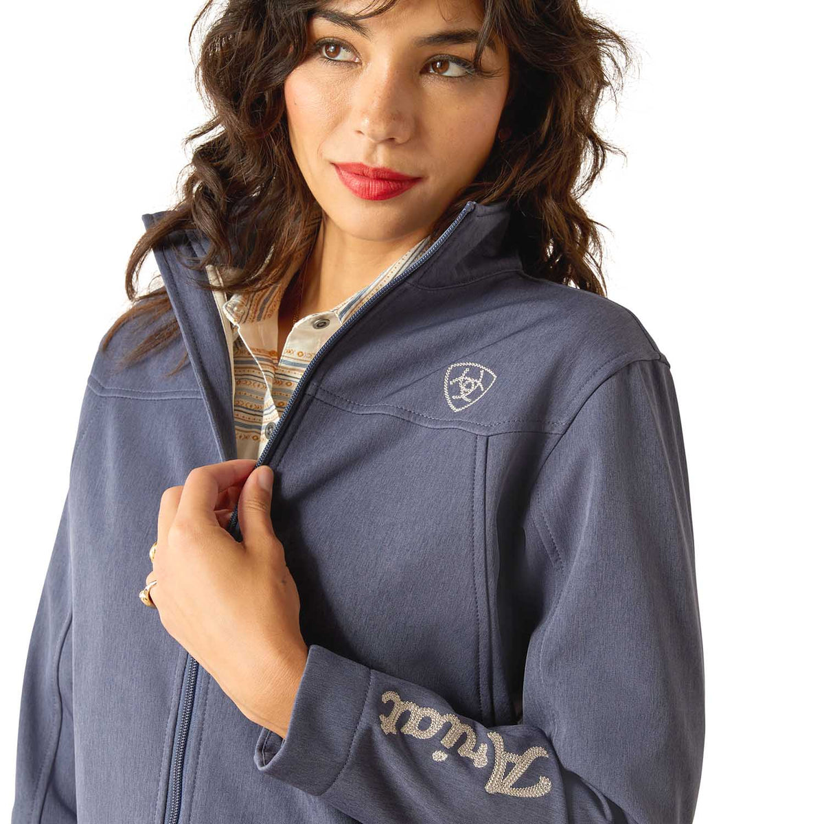 Ariat Women's Western Heritage Round Up Team Softshell Jacket - Quarter Circle AK Boutique