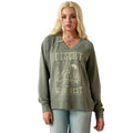 Ariat Women's Western Victoria Oversized Sweatshirt – Cozy French Terry Pullover - Quarter Circle AK Boutique