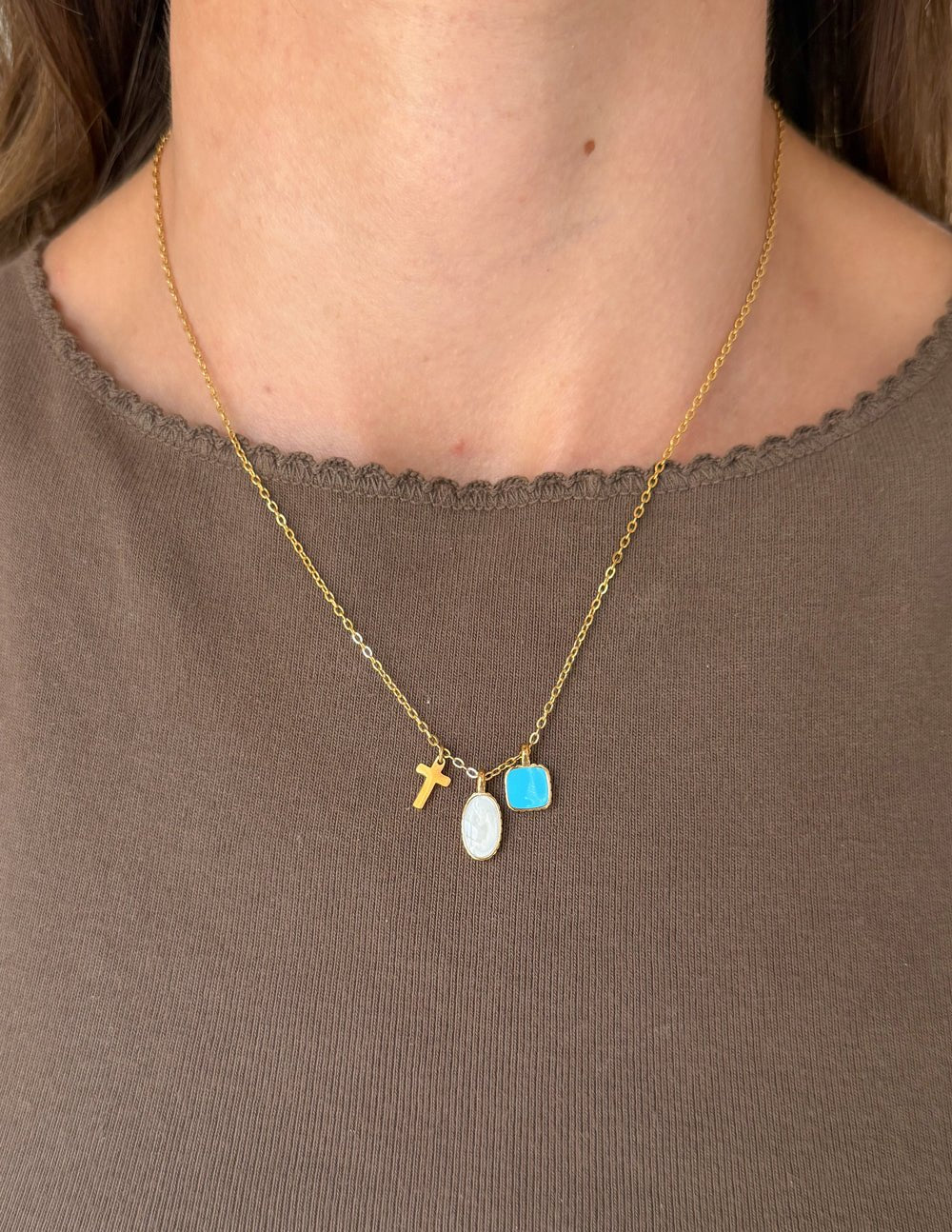 Ascend Charm Link Necklace - Quarter Circle AK Boutique