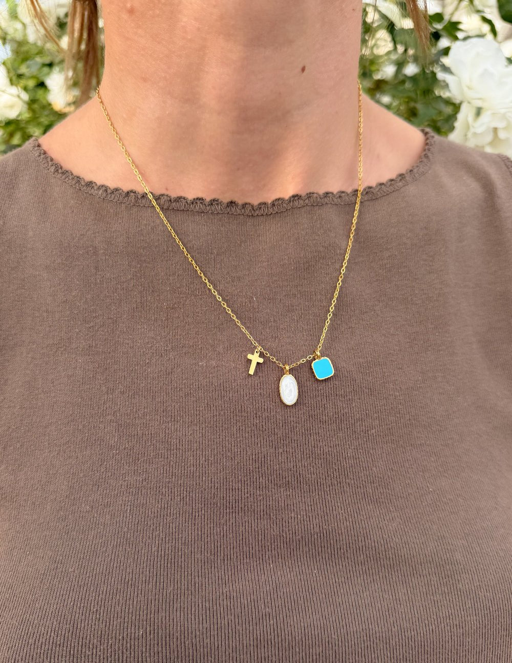Ascend Charm Link Necklace - Quarter Circle AK Boutique