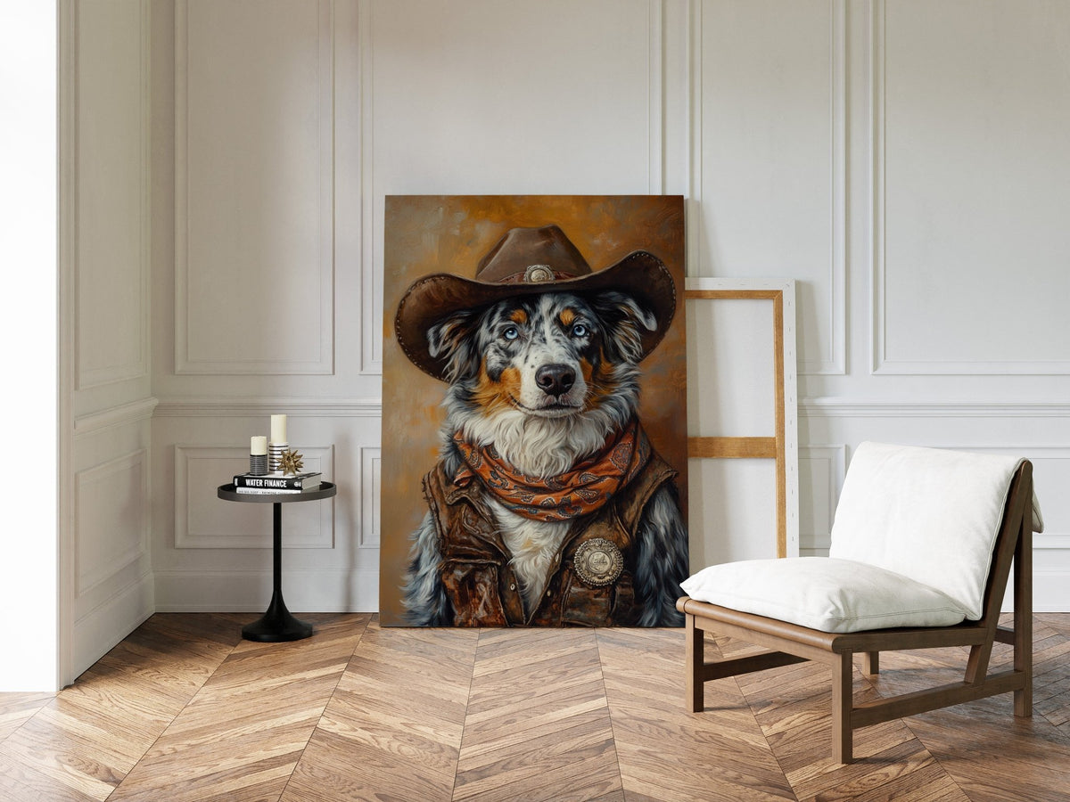 Australian Shepard Sheriff of the Painted Plains - Quarter Circle AK Boutique