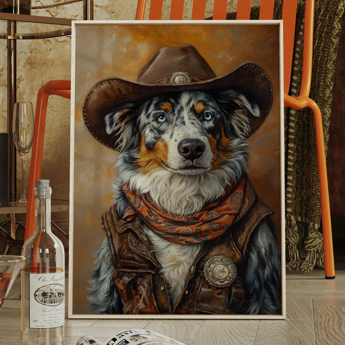 Australian Shepard Sheriff of the Painted Plains - Quarter Circle AK Boutique