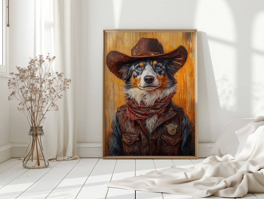 Australian Shepherd Cowboy Deputy - Quarter Circle AK Boutique