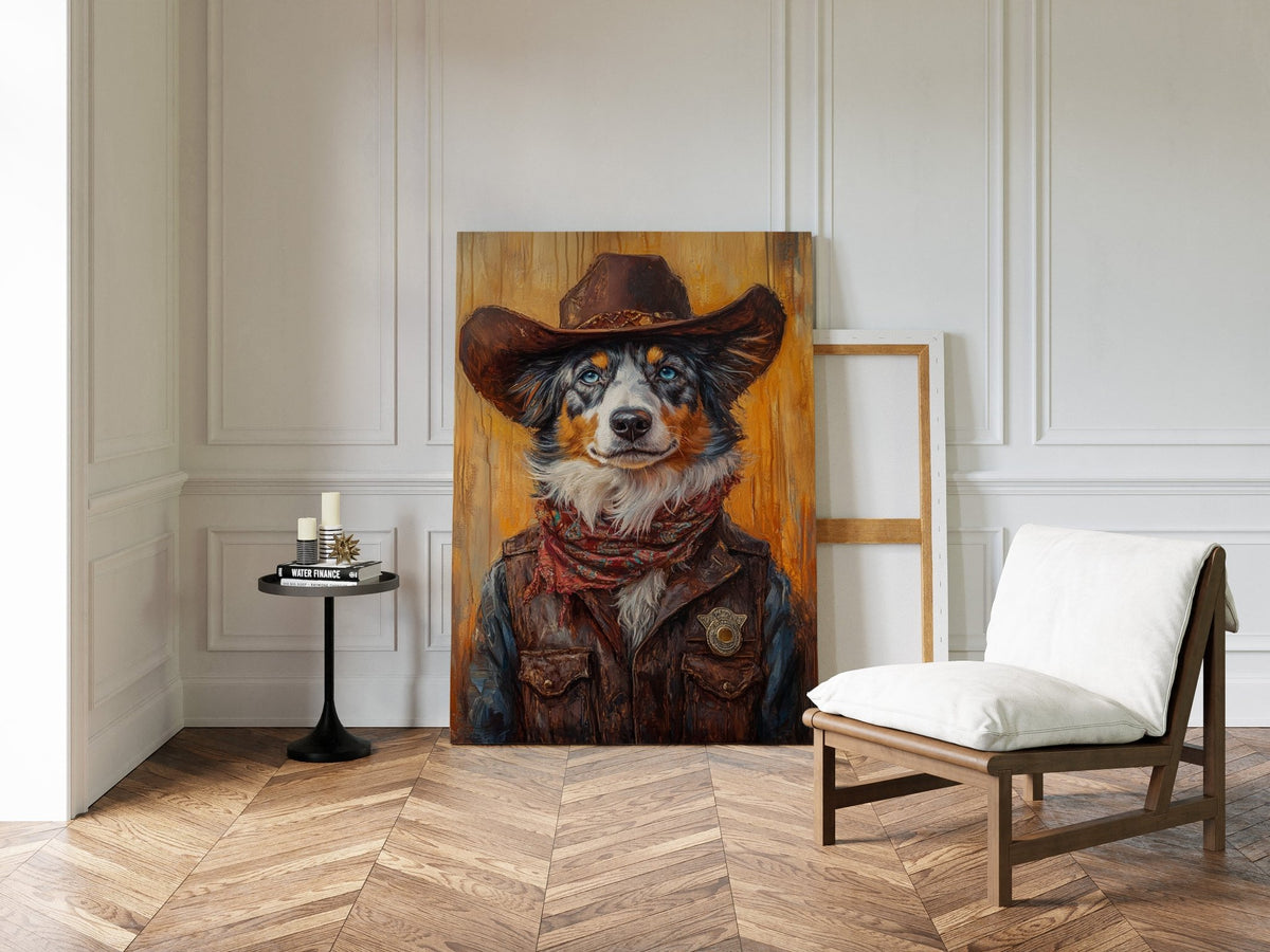Australian Shepherd Cowboy Deputy - Quarter Circle AK Boutique