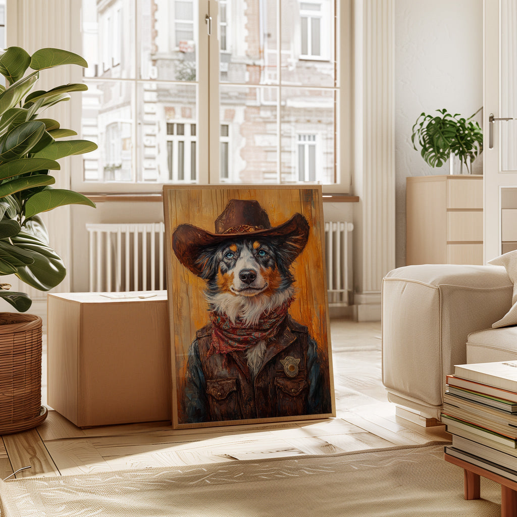 Australian Shepherd Cowboy Deputy - Quarter Circle AK Boutique
