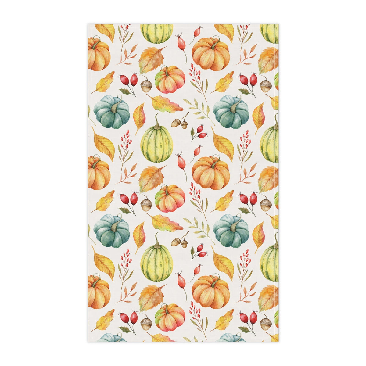 Autumn Harvest Tea Towels | Fall Decor, Kitchen Textile, Thanksgiving, Home Gift, Pumpkin Design - Quarter Circle AK Boutique