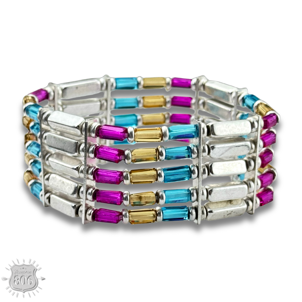 Stretch tube bead bracelet